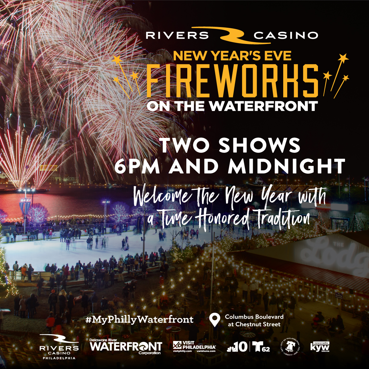 Rivers Casino New Year's Eve Fireworks on the Waterfront » Cherry